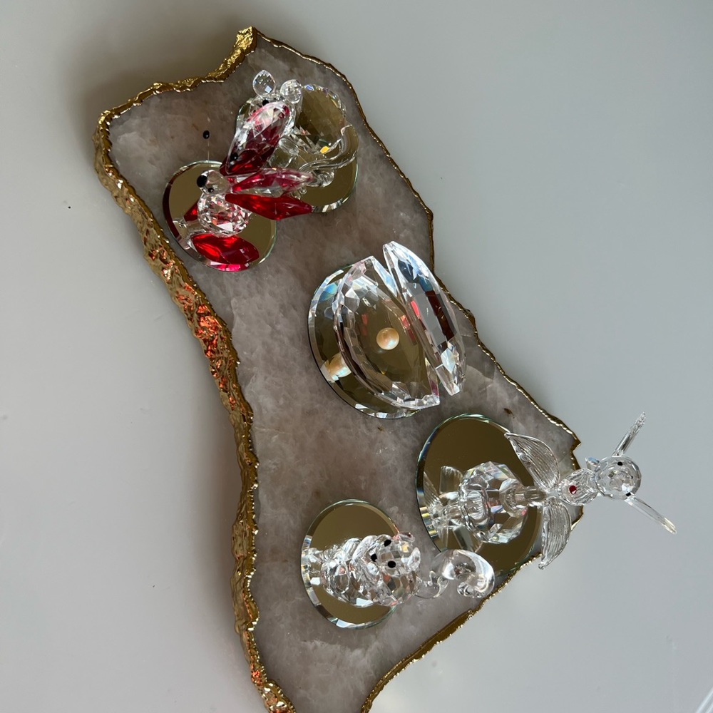 crystal decor pieces